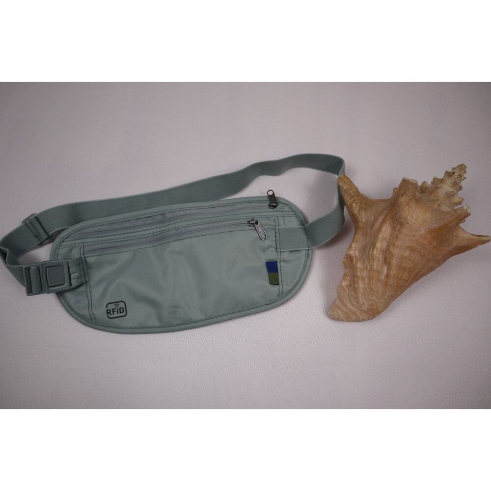 RFID Blocking Waist Pouch Water-Resistant Belt Bag